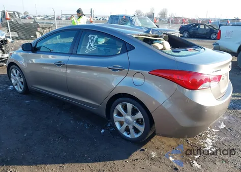 2012 Hyundai Elantra Limited from USA, damaged, VIN 5NPDH4AE6CH100509
